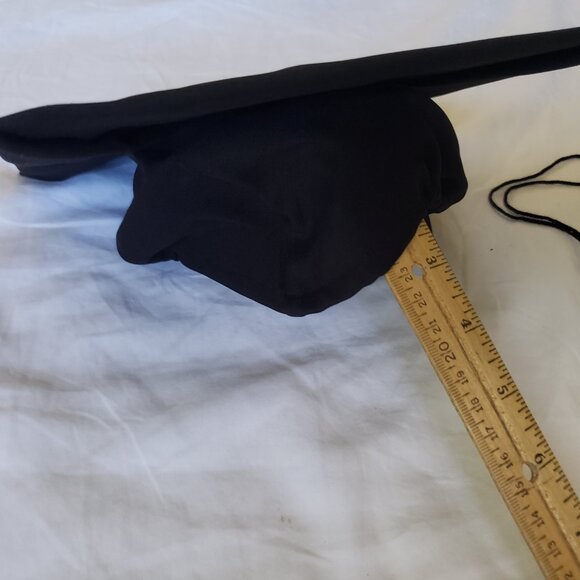Graduation Mortarboard Black with Black Tassel Excellent Condition OS - Picture 4 of 8